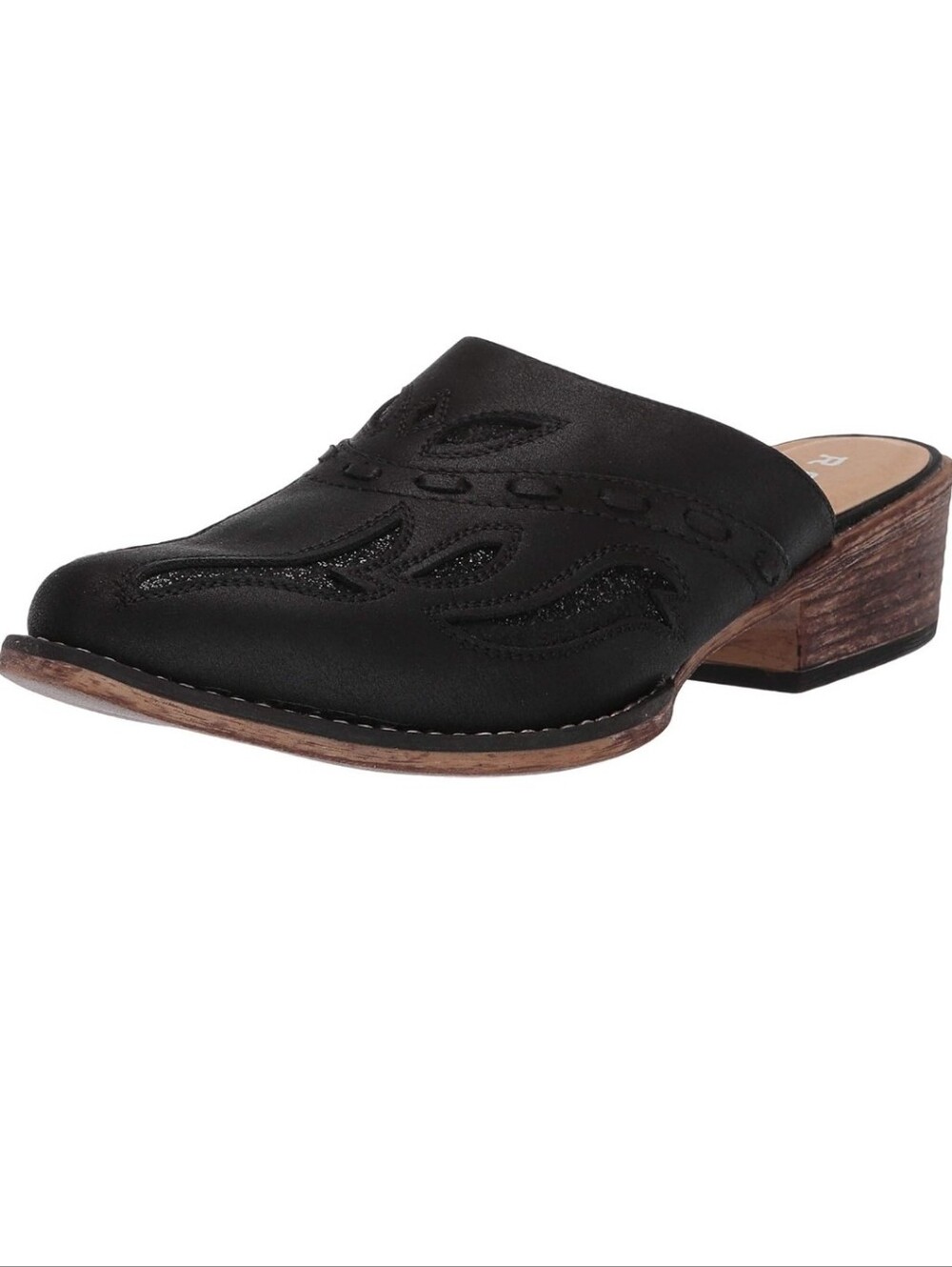 Roper Beth Snip Toe Mules Slip On Western Boho Clogs Block Heel NWT 9
